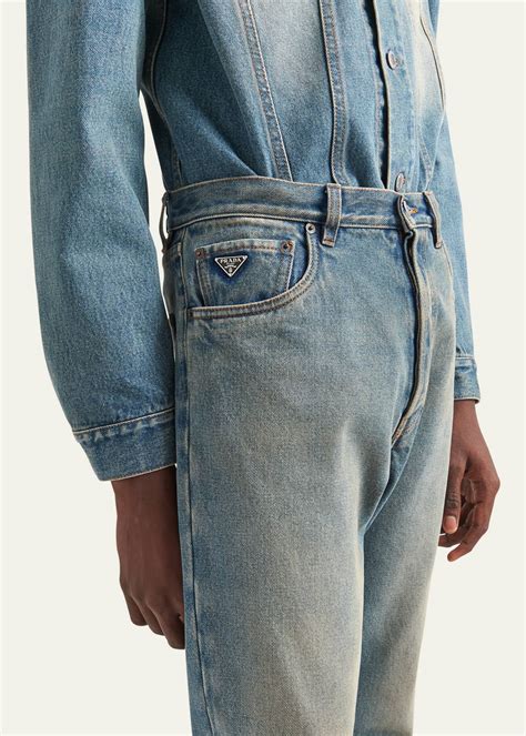 prada logo jeans|prada denim jeans.